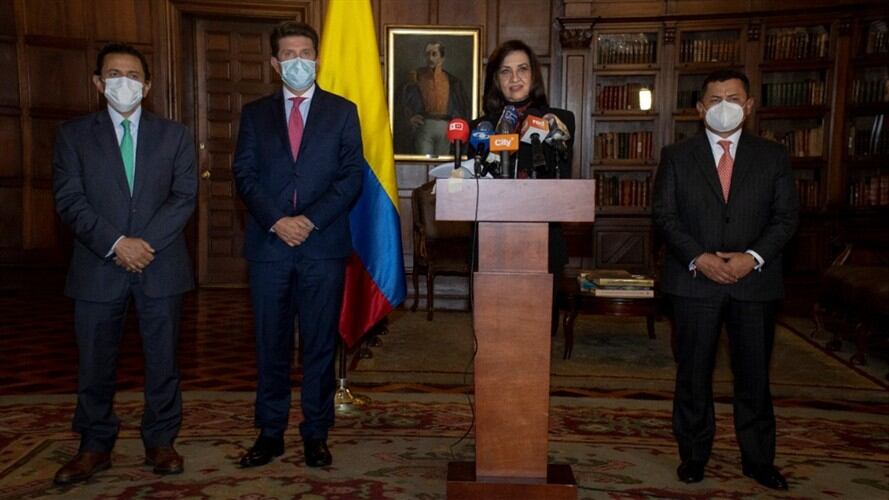 Posible atentado del ELN en Bogotá. Foto: Cancillería