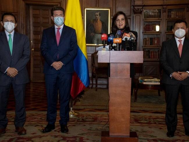 Posible atentado del ELN en Bogotá. Foto: Cancillería