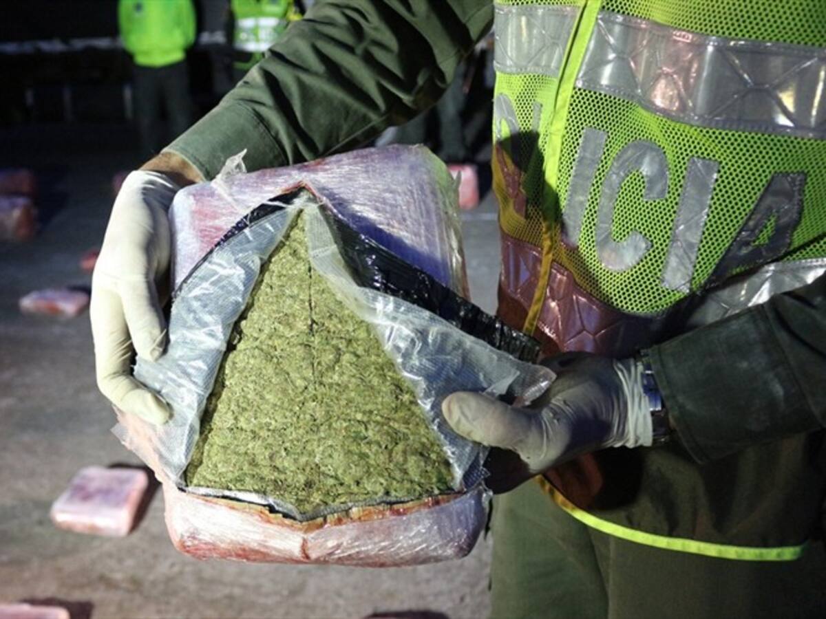 Fueron incautados 110 kilos marihuana entre Manizales y Chinchiná