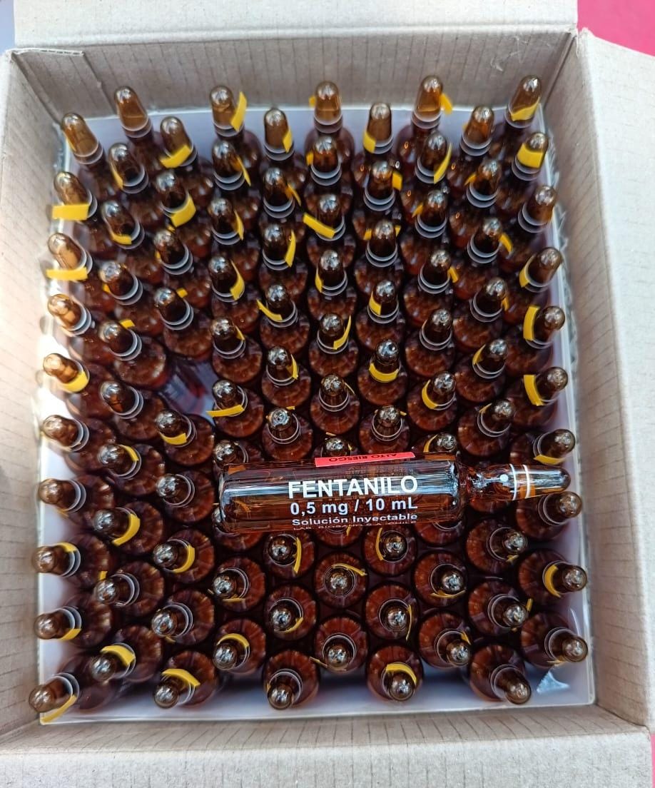 Incautan 200 ampolletas de fentanilo en vía que conecta a Córdoba con Sucre. Foto: Policía de Córdoba.