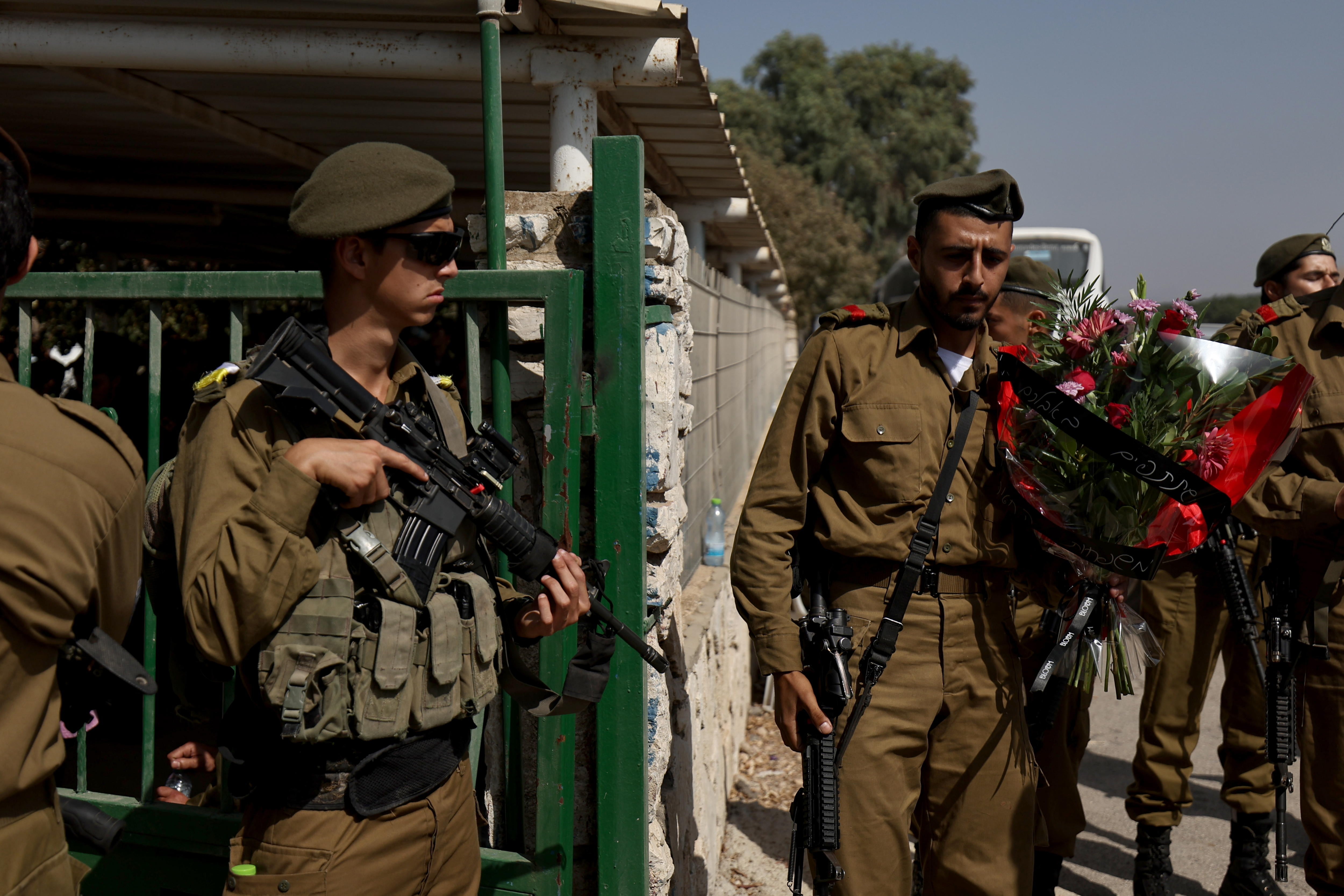 Funeral de los cuatro soldados muertos en Haifa | Foto: EFE