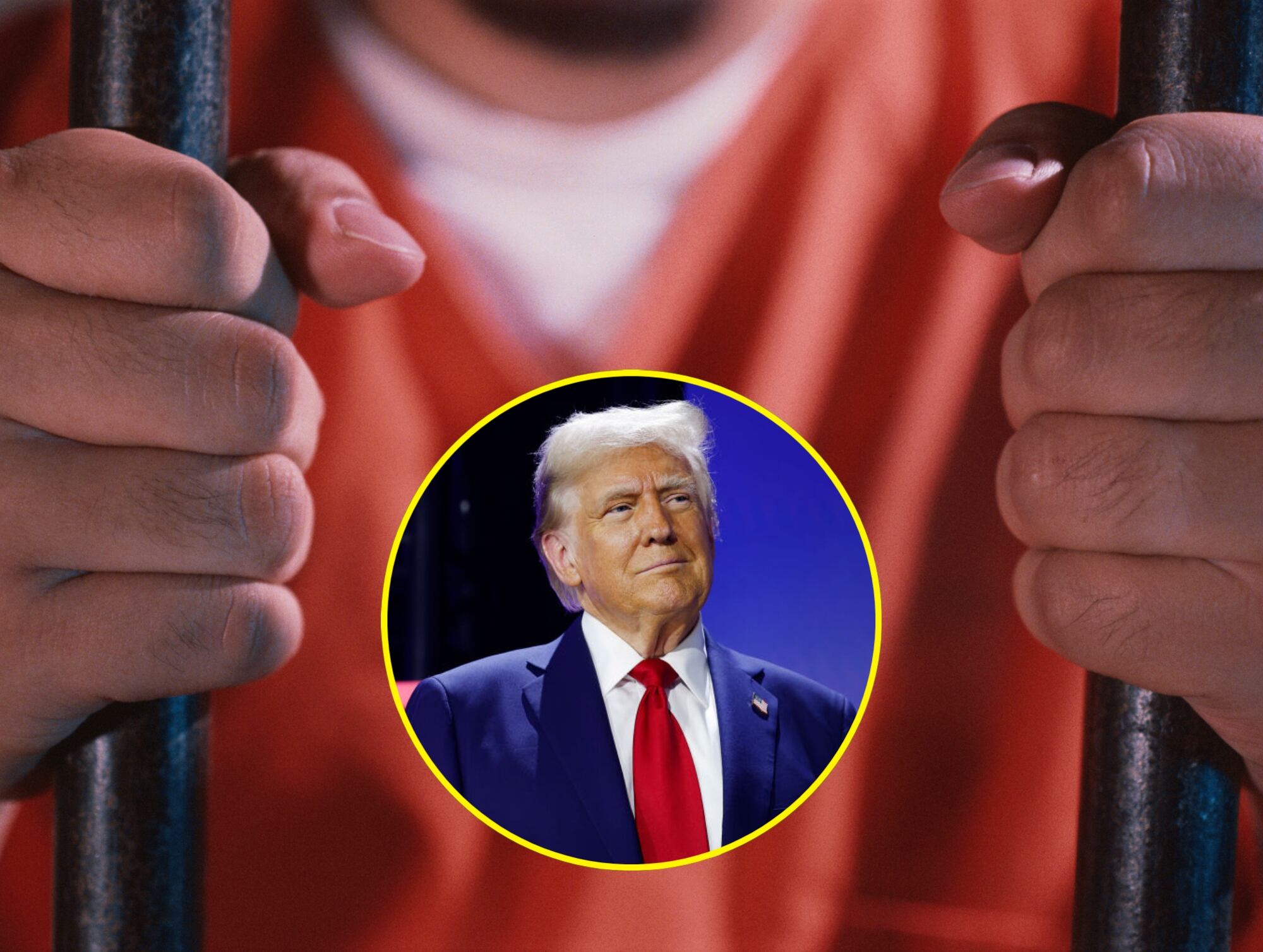 Imagen de referencia de una detenido. I Foto: Getty Images. Donald Trump. I Foto: Getty Images.