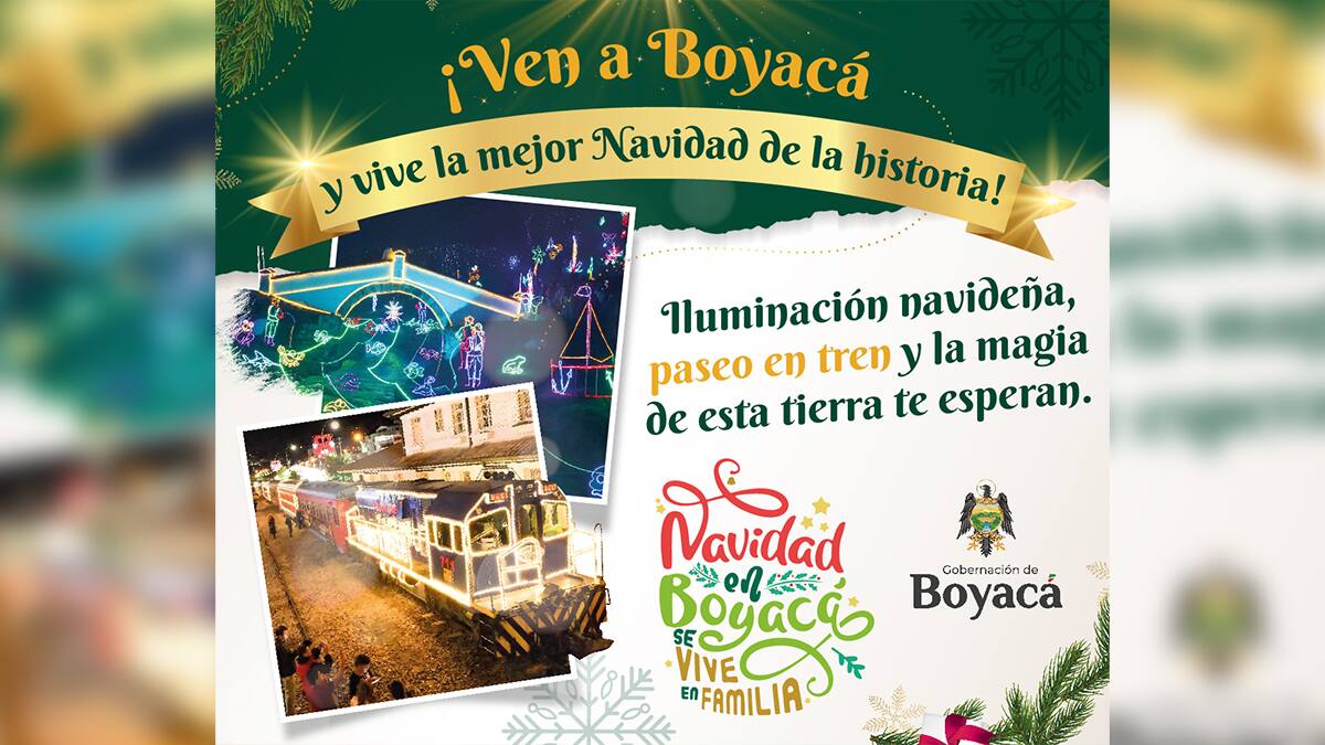 ¿Cómo ver los alumbrados de Boyacá en el tren navideño boyacense?