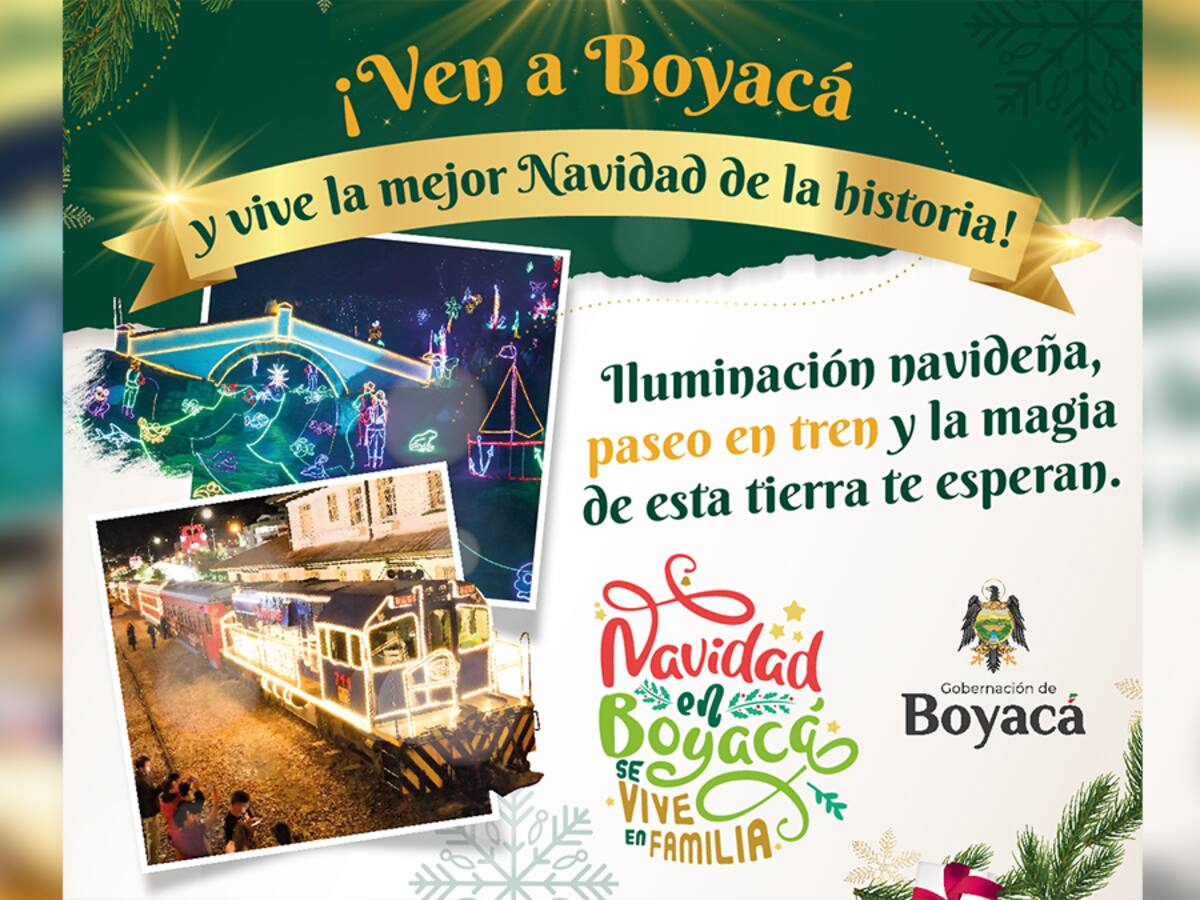 ¿Cómo ver los alumbrados de Boyacá en el tren navideño boyacense?