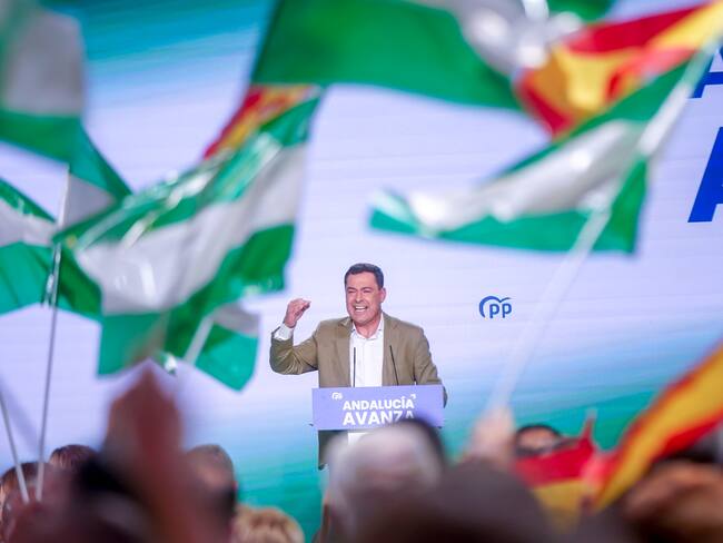 Juanma Moreno. Foto de Eduardo Briones/via Getty Images