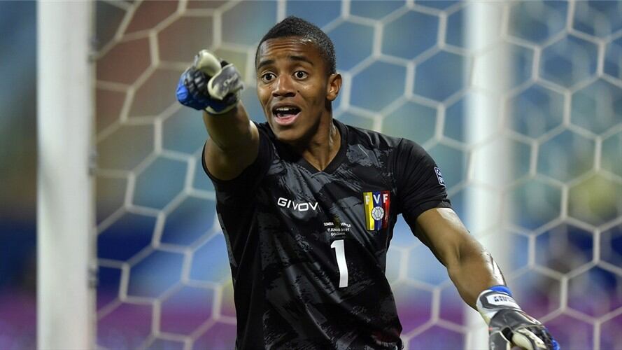 Wuilker Fariñez, arquero de la selección venezolana en la Copa América . Foto: Pedro Vilela/Getty Images