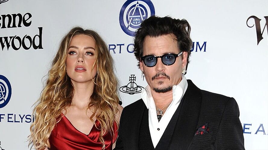 Johnny Depp y Amber Heard. Foto: Getty Images