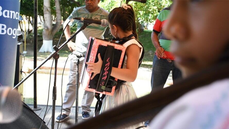 Durante este jueves se realizó la primera ronda del concurso de acordeoneros infantiles. Foto: Cortesía Festivallenato