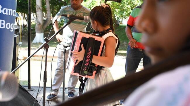 Durante este jueves se realizó la primera ronda del concurso de acordeoneros infantiles. Foto: Cortesía Festivallenato