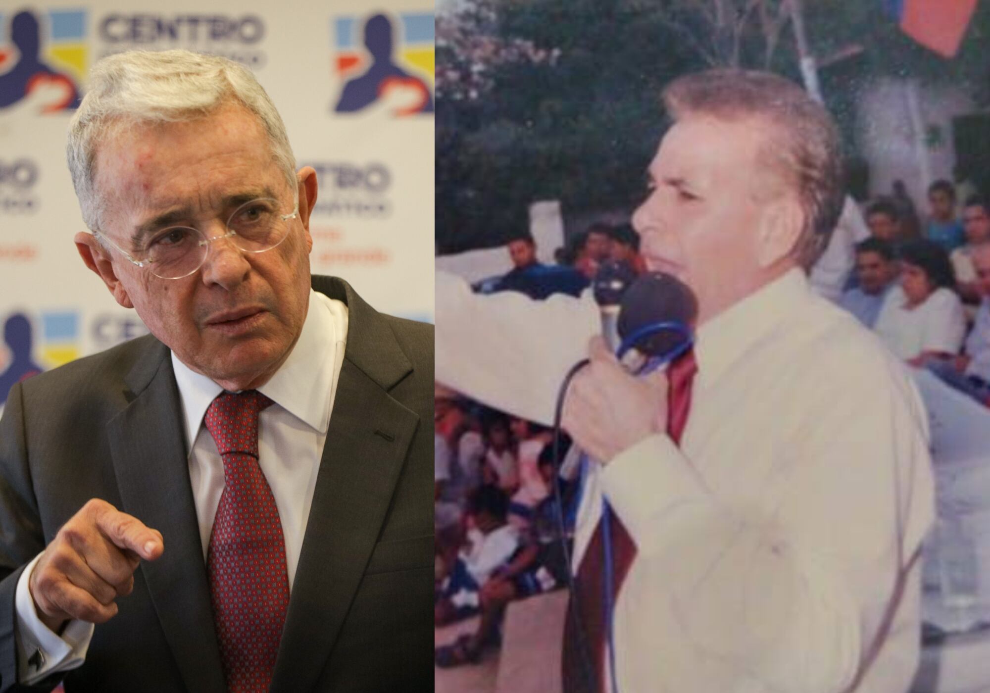 Álvaro Uribe y exalcalde Eudaldo Díaz | Fotos: Colprensa y Cortesía familia Díaz