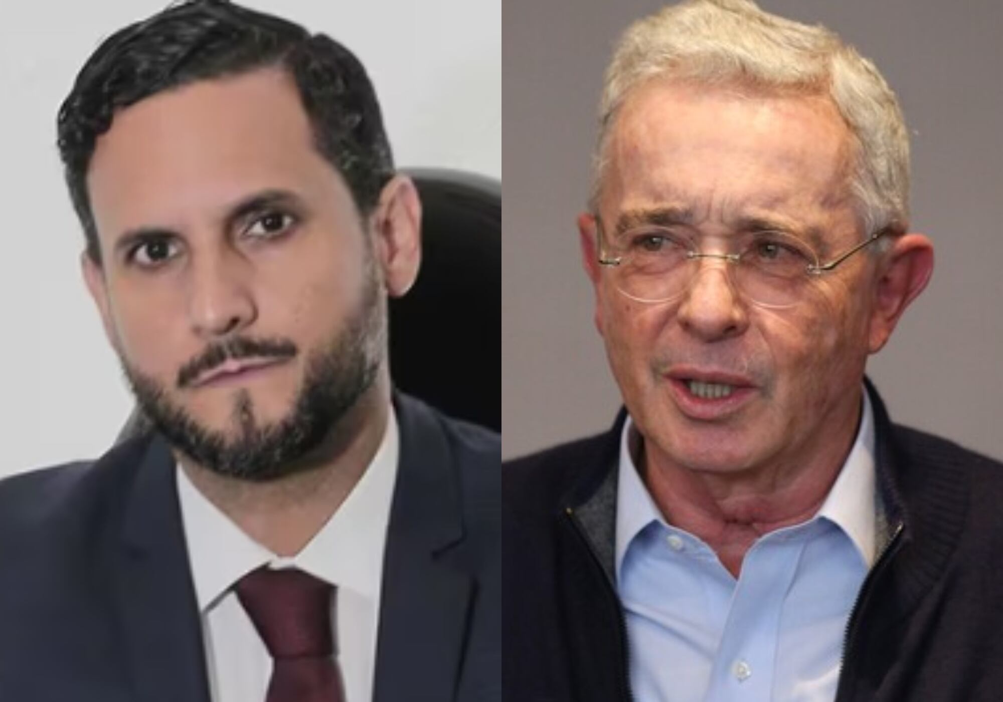 Miguel Ángel del Río y Álvaro Uribe. Foto: @migueldelrioabg / (Colprensa - Camila Díaz)