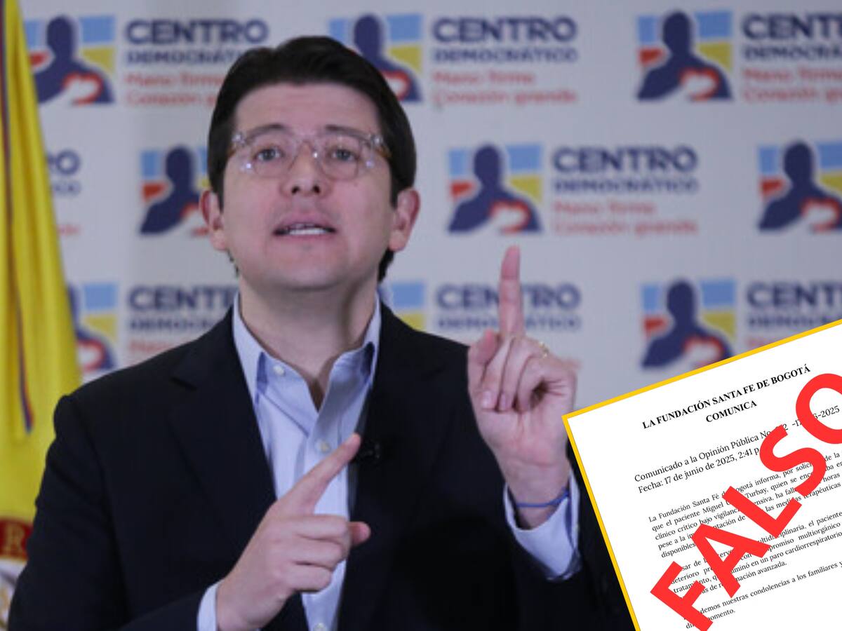 Fundación Santa Fe asegura que comunicado que circula sobre supuesta muerte de Miguel Uribe es falso