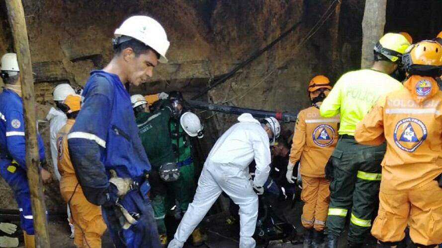 Nueve muertos dejó explosión en una mina del municipio de EL Zulia, Norte de Santander. Foto: Cortesía W Radio
