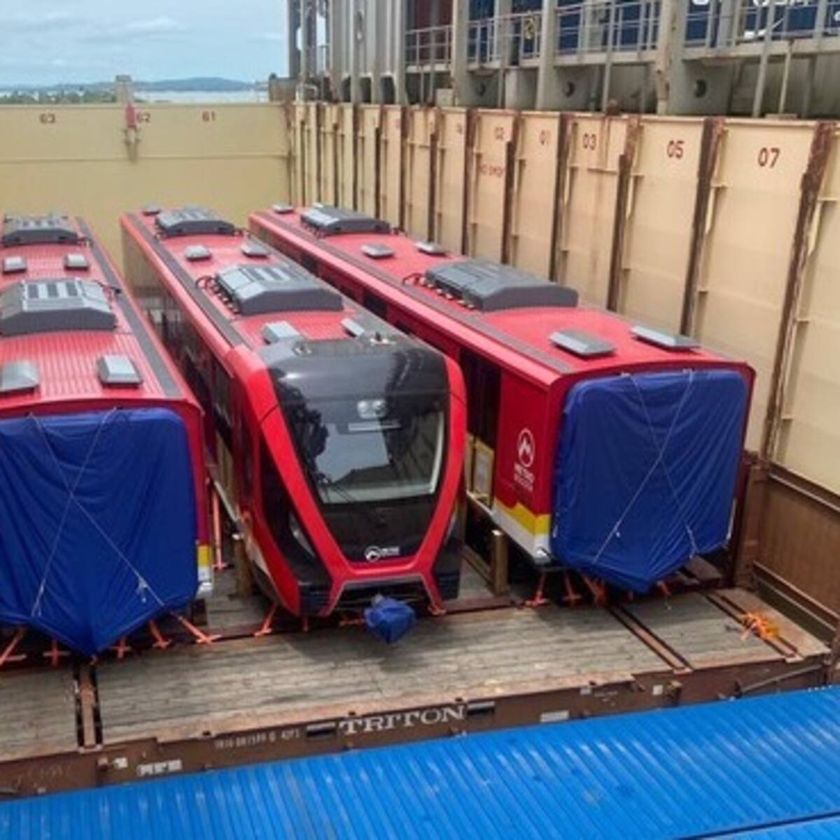 Video: Así fue la llegada del primer tren del metro de Bogotá a Cartagena