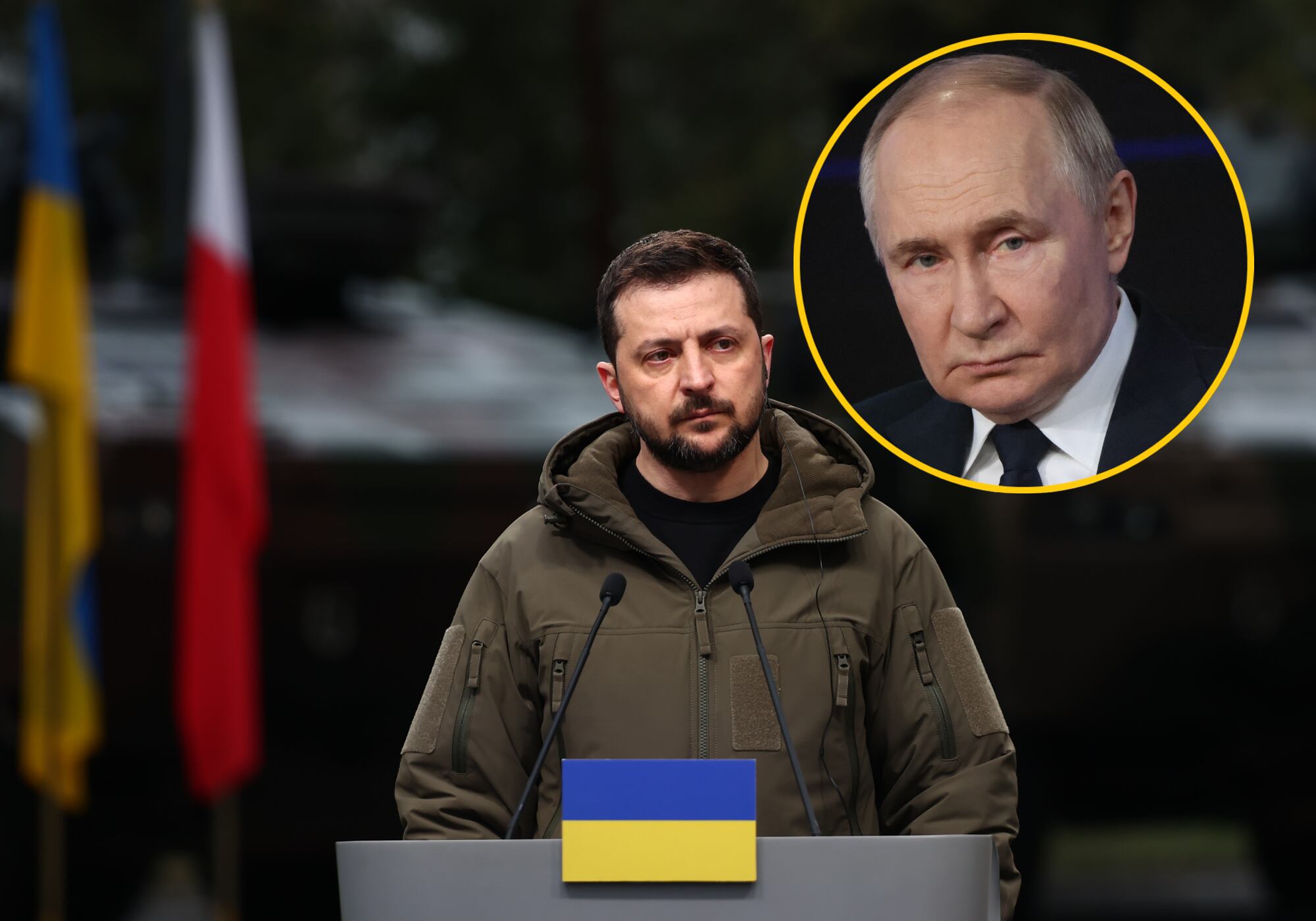 Zelenski insistió en pedir un alto el fuego antes de la posible reunión con Putin. Foto: Getty Images.