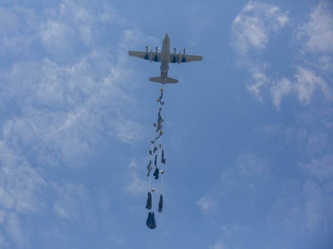 Ayuda humanitaria. Foto: Stringer/Anadolu via Getty Images.