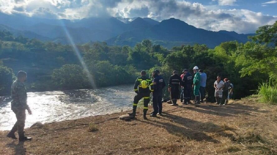 Lugar de la emergencia en la vereda El Bosque de Neira, Caldas. Foto: Secretaría de Gobierno de Caldas