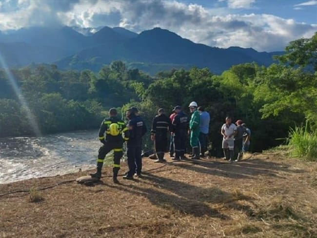 Lugar de la emergencia en la vereda El Bosque de Neira, Caldas. Foto: Secretaría de Gobierno de Caldas