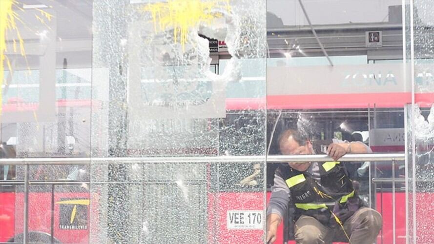 Presentan proyecto para castigar vandalismo en las protestas. Foto: Colprensa