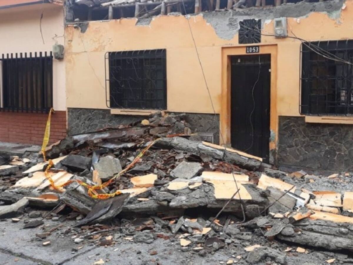 Un hombre falleció en Chinchiná, Caldas, cuando le cayó una fachada de una vivienda