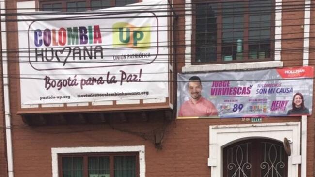 Becerra señaló que a la media noche del 10 de octubre, desconocidos dispararon siete veces contra la sede blindada . Foto: Cortesía.