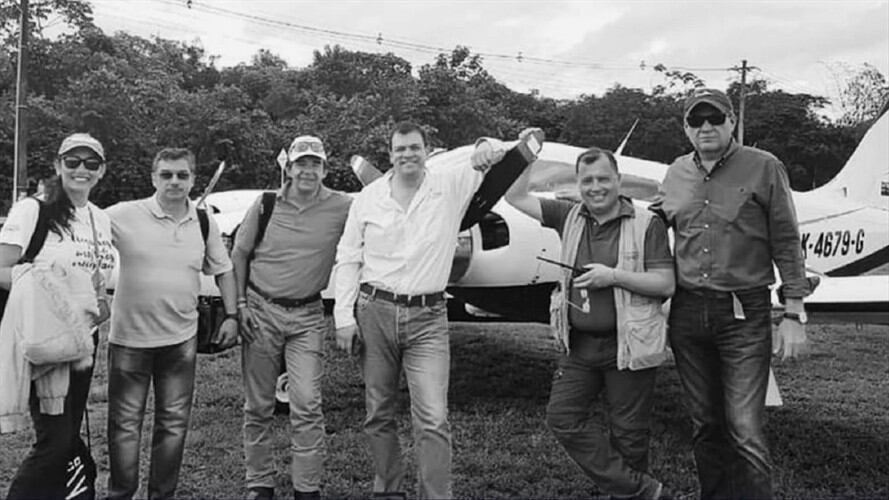 Además, emitió un video en el que los compañeros de la brigada área exaltaron su labor.. Foto: Cortesía: Presidencia