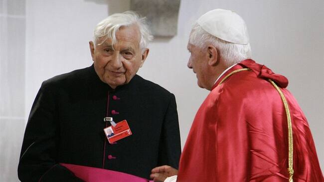 Georg Ratzinger, hermano del papa emérito Benedicto XVI, murió a los 96 años. Foto: Getty Images