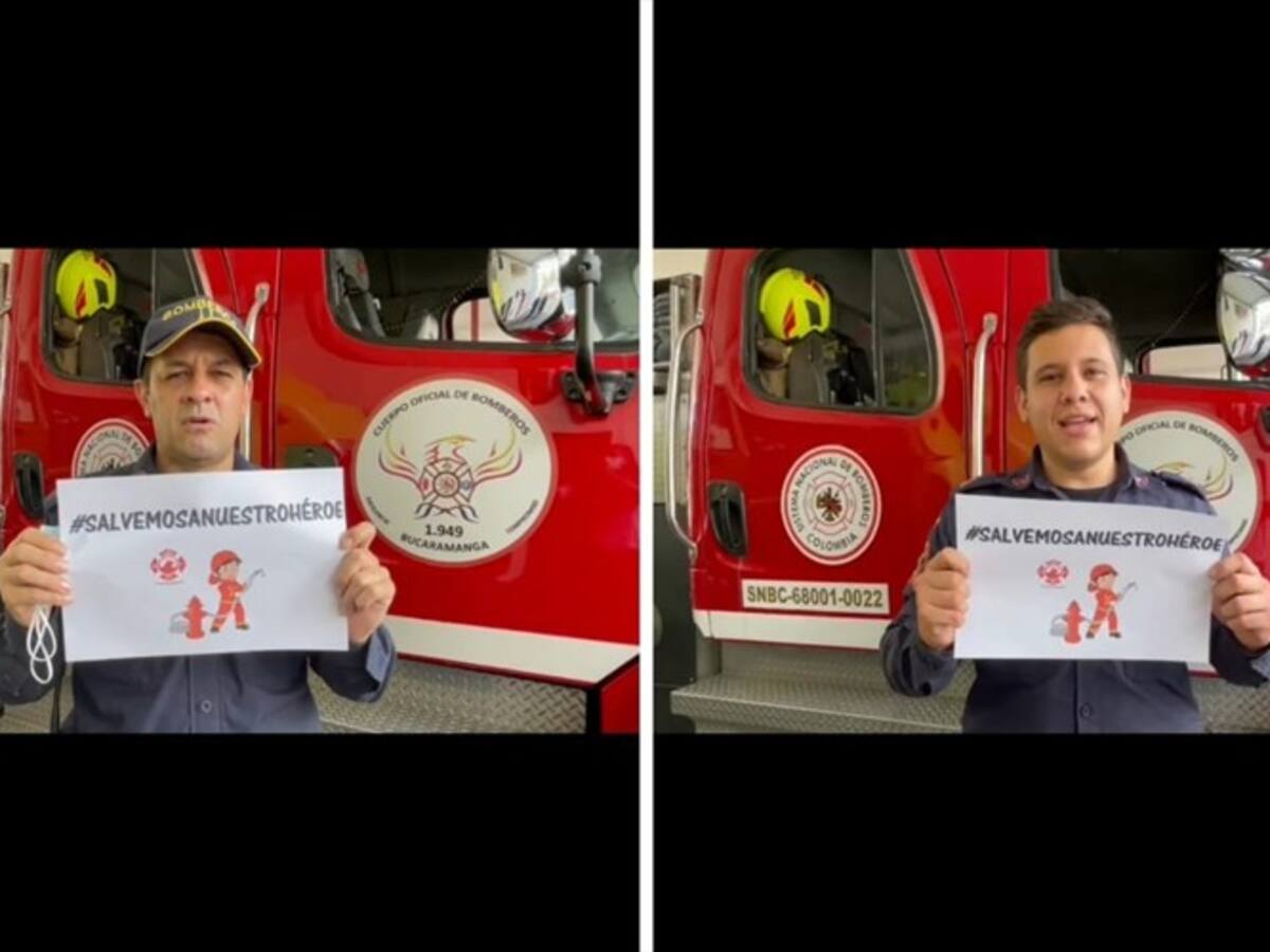 Campaña del cuerpo de bomberos de Bucaramanga para conseguir Ecmo a capitán