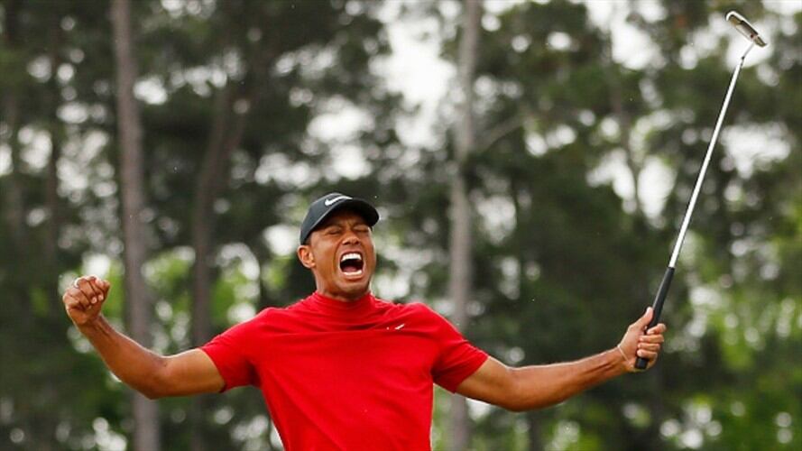 Triunfo en el Masters, fin de la sequía y gloria en el horizonte para Woods. Foto: Getty Images