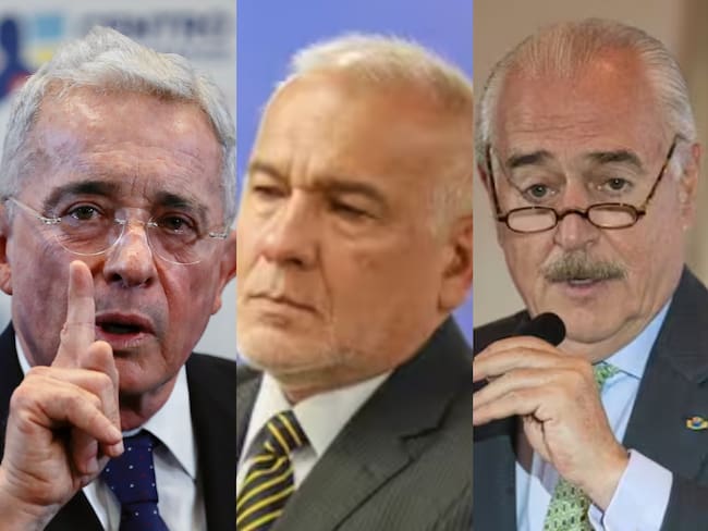 Álvaro Uribe, Andrés Pastrana y coronel Hernán Mejía