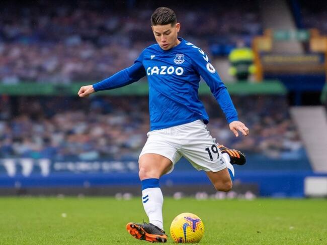 James Rodríguez está entre los mejores fichajes gratuitos en la Premier League. Foto: Emma Simpson - Everton FC/Everton FC via Getty Images