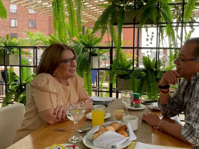 Reunión entre Margarita Cabello y Gustavo Petro. Foto: Cortesía.