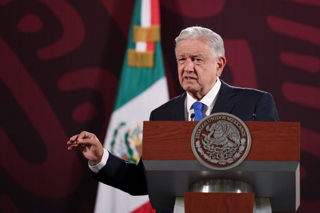 Andrés Manuel López Obrador. I Foto: Saúl Peña/ObturadorMX/Getty Images.