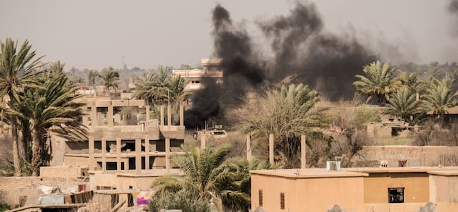Imagen referencia de bombardeo. Foto: Getty Images