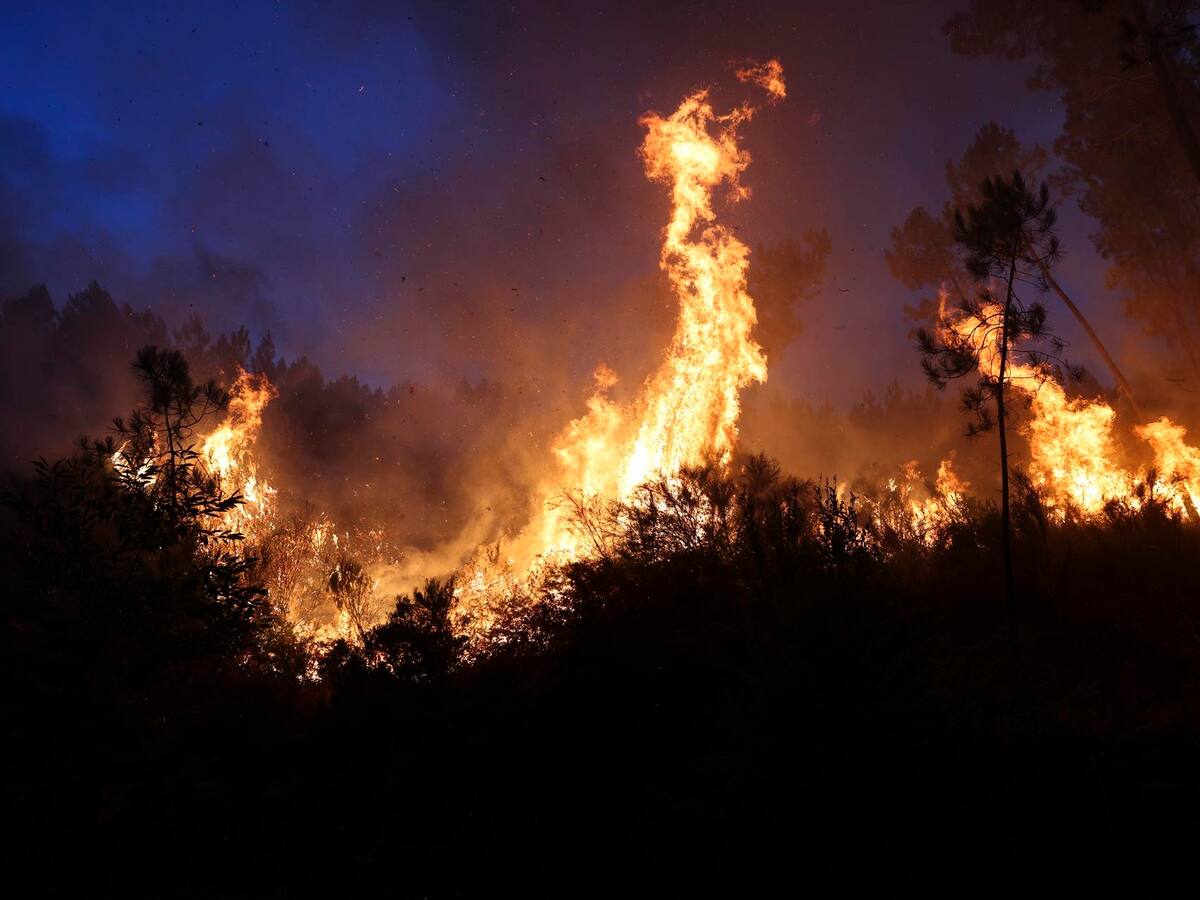 Ola de incendios en Portugal causó una tercera víctima mortal