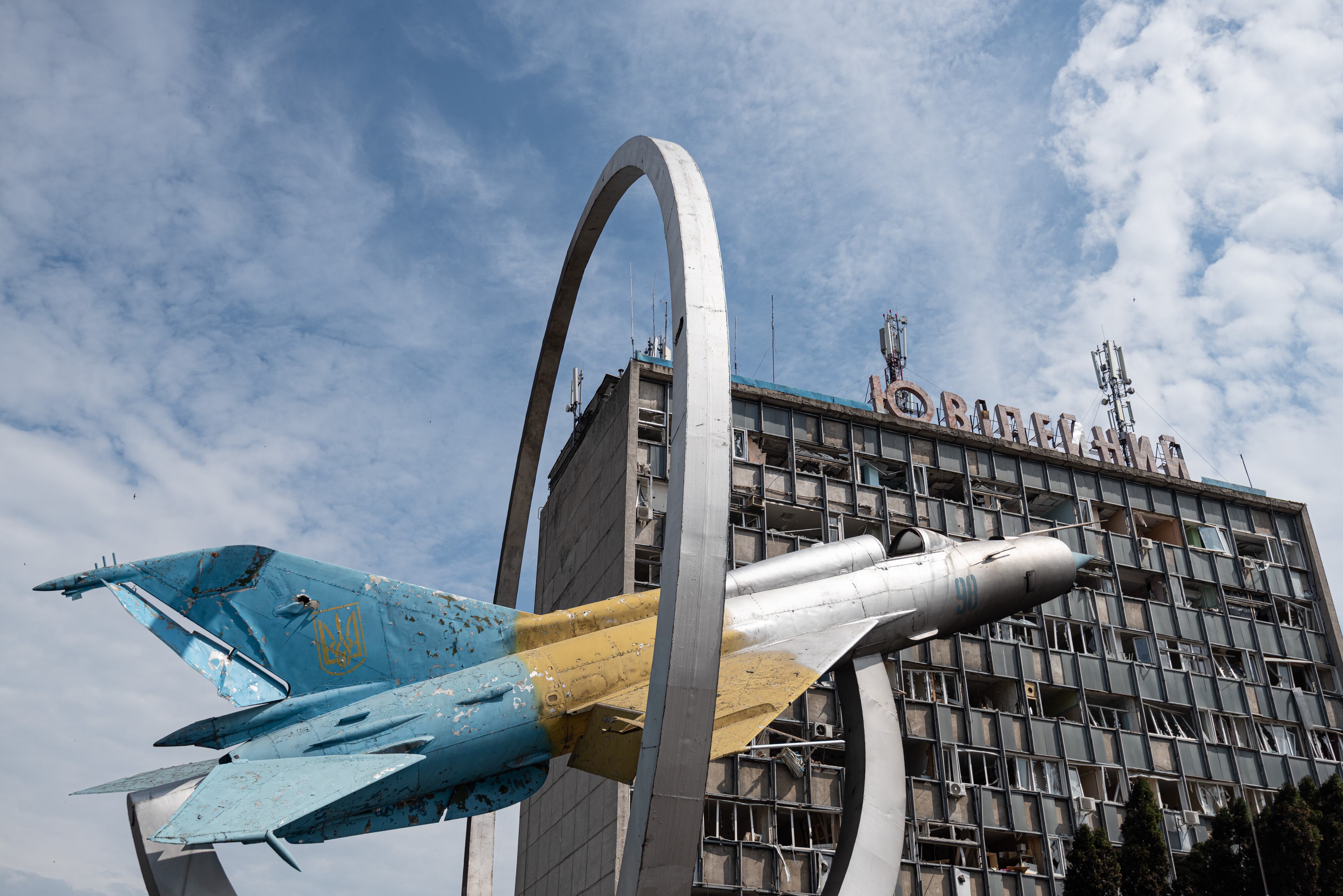 Vista aérea de la ciudad de Vinnytsia, Ucrania, tras un ataque con misiles rusos. (Photo by Alexey Furman/Getty Images)
