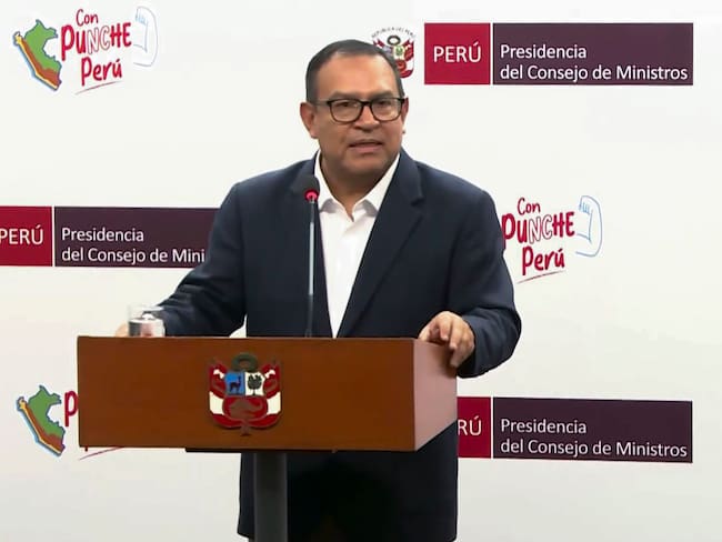 Primer ministro de Perú, Alberto Otárola. Foto: EFE/EFE TV