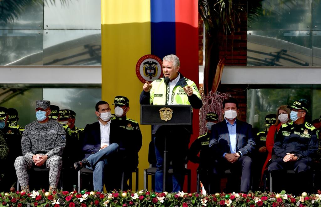 Presidente Iván Duque tilda de “absurdo” que algunos congresistas no votaran el proyecto de seguridad. Foto: Cortesía Ministerio del Interior