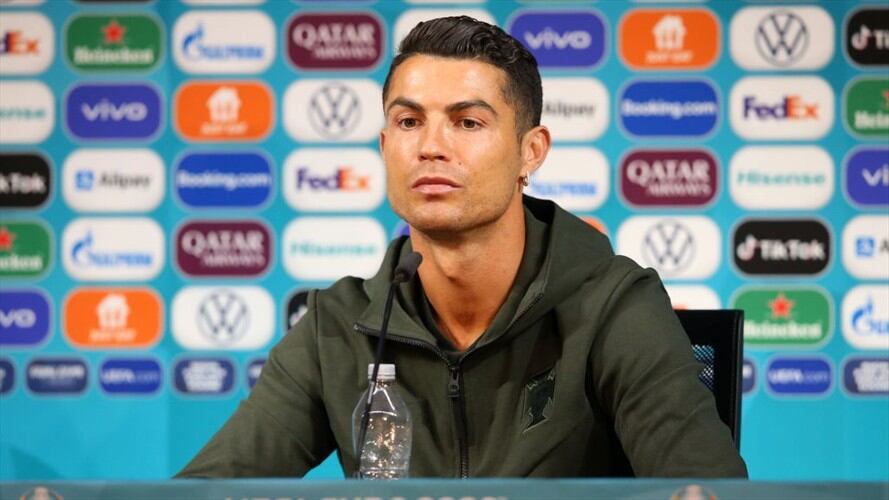 Rueda de prensa de Cristiano Ronaldo el pasado 14 de junio. Foto: Getty Images