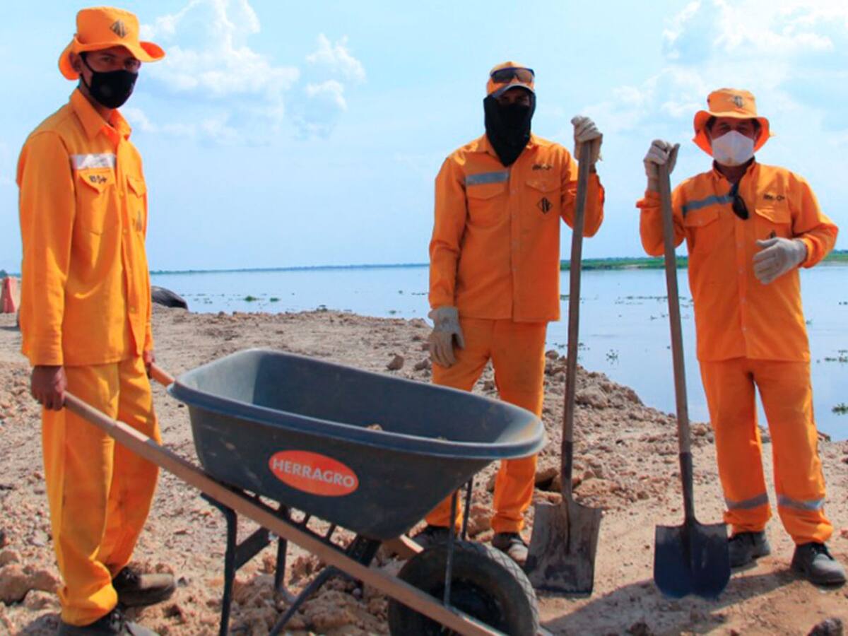 Inició el proceso de protección de orilla del río Magdalena en Salamina