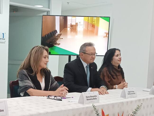 El magistrado Jorge Enrique Vallejo Jaramillo, vicepresidente de la Corte Suprema de Justicia, hizo parte este martes de la inauguración del nuevo Palacio de Justicia de Sogamoso, Boyacá / Foto. W Radio