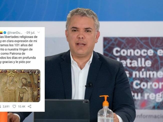 El tribunal argumenta que la decisión se toma adoptando los derechos fundamentales a la libertad de culto, laicidad de Estado. . Foto: Twitter: @infopresidencia
