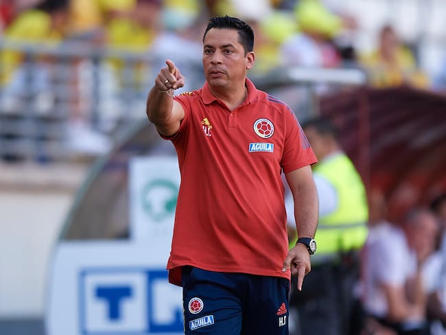 Héctor Cárdenas, entrenador de la Selección Colombia Sub-20. (Photo by Silvestre Szpylma/Quality Sport Images/Getty Images)