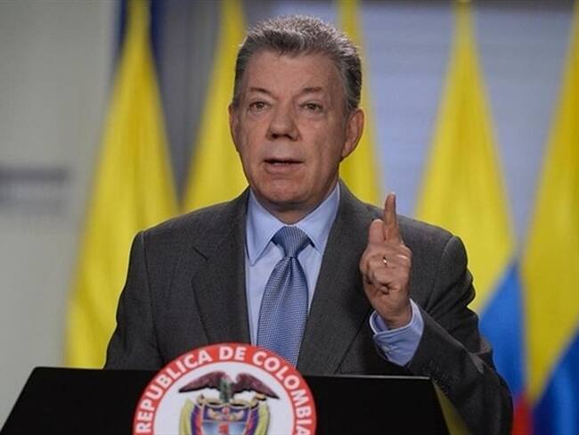 Juan Manuel Santos, presidente de Colombia. Foto: Colprensa