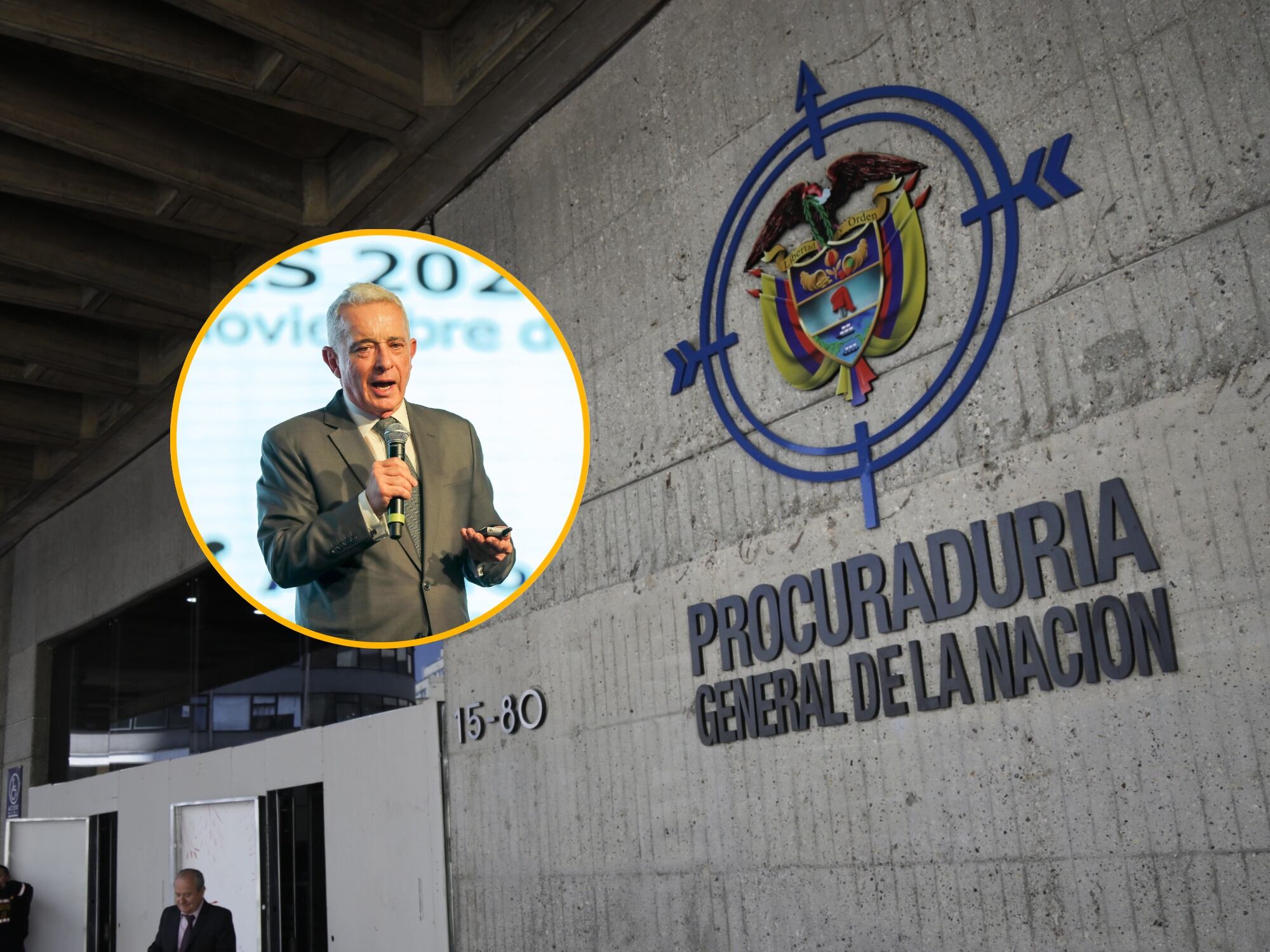 Álvaro Uribe y Procuraduría. Fotos: EFE y Colprensa.