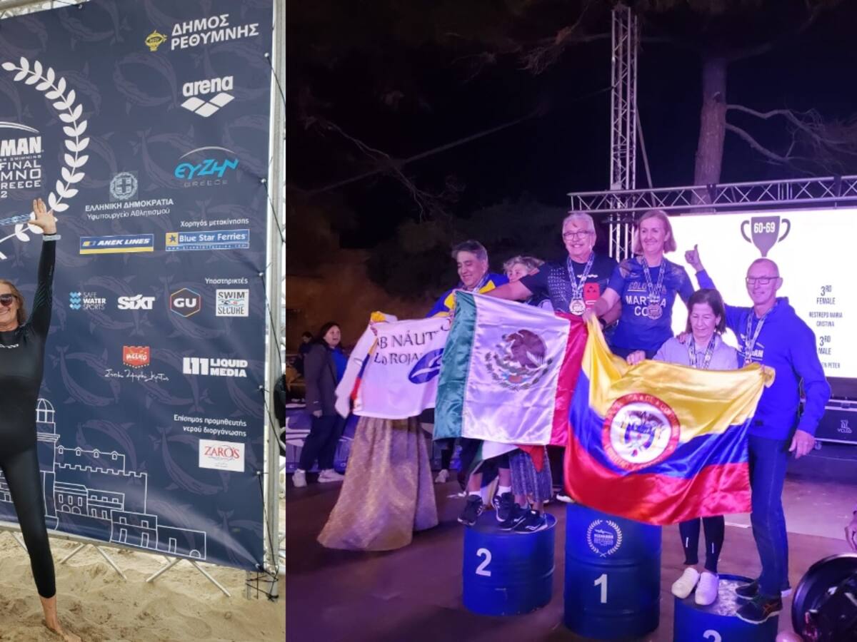 Amo Colombia y llevo la medalla con orgullo: campeona del Oceanman en Grecia