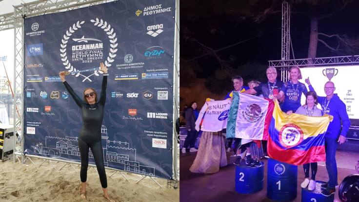 Amo Colombia y llevo la medalla con orgullo: campeona del Oceanman en Grecia