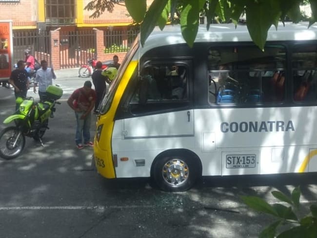 Asesinan a conductor de bus, de la ruta Calasanz-Boston, en Medellín. Foto: Cortesía: Guardianes Antioquia