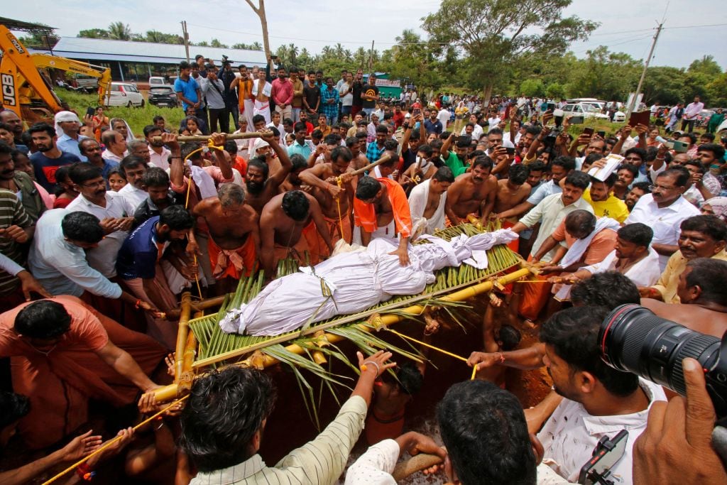 Babia, considerado el guardián del templo de Sri Ananthapadmanabha Swamy. Foto: Getty Images.