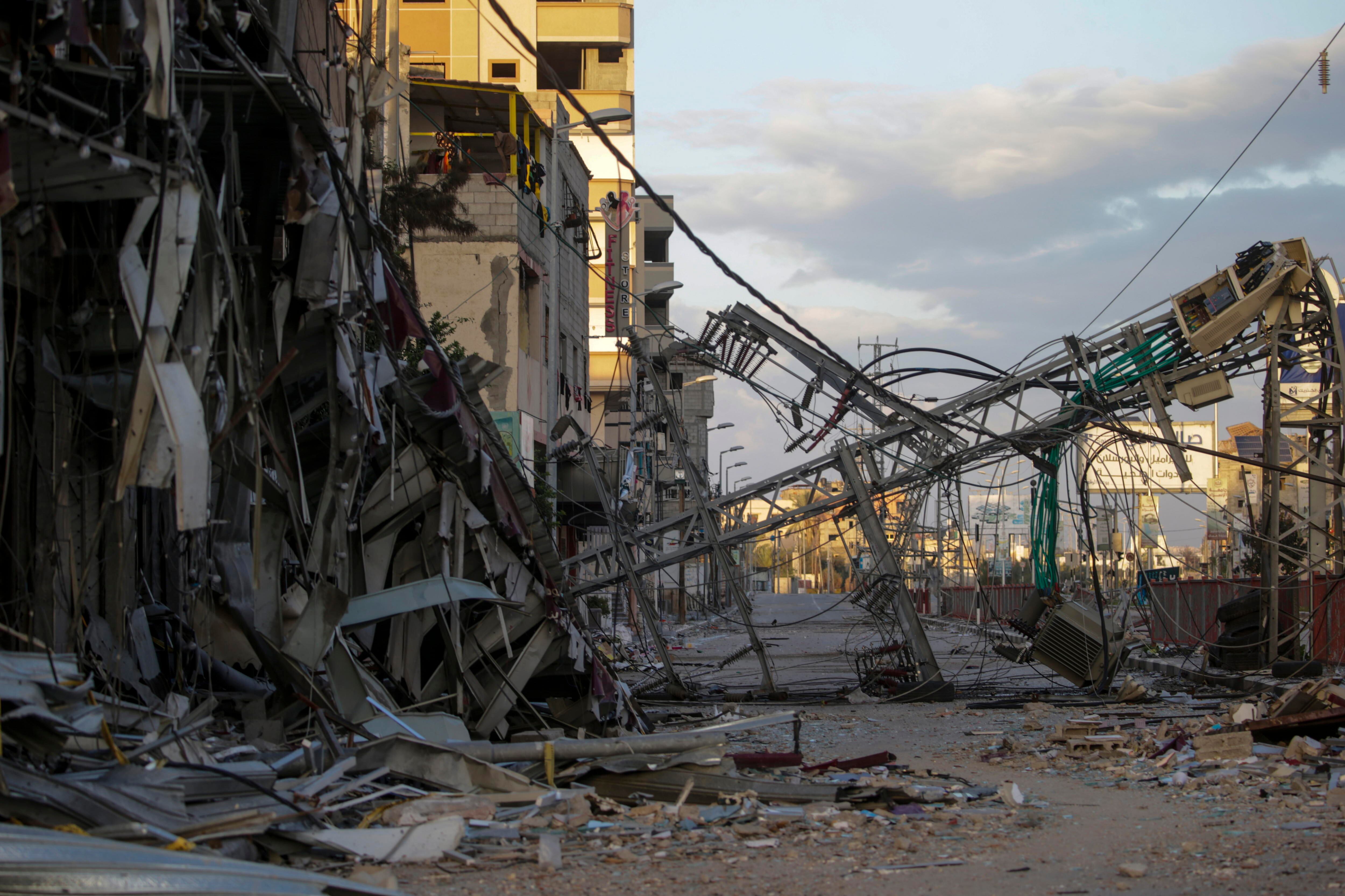 Refugios destruidos en Gaza | Foto: EFE